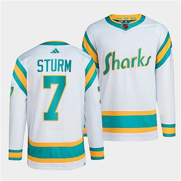Men's San Jose Sharks #7 Nico Sturm White 2022 Reverse Retro Stitched Jersey Dzhi,We sell and wholesale Men's San Jose Sharks #7 Nico Sturm White 2022 Reverse Retro Stitched Jersey Dzhi on line form chian!